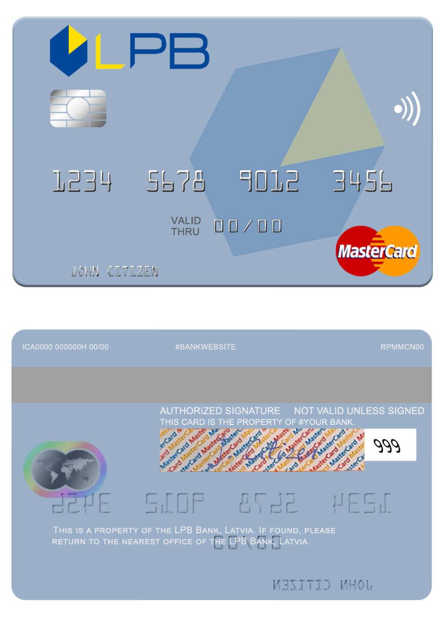 Latvia LPB Bank mastercard
